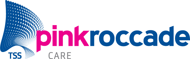 Pink Roccade Care logo